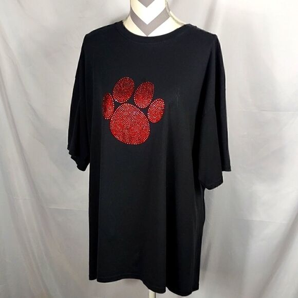 Paw Print Rhinestone Studded Tee - Picture 7 of 7